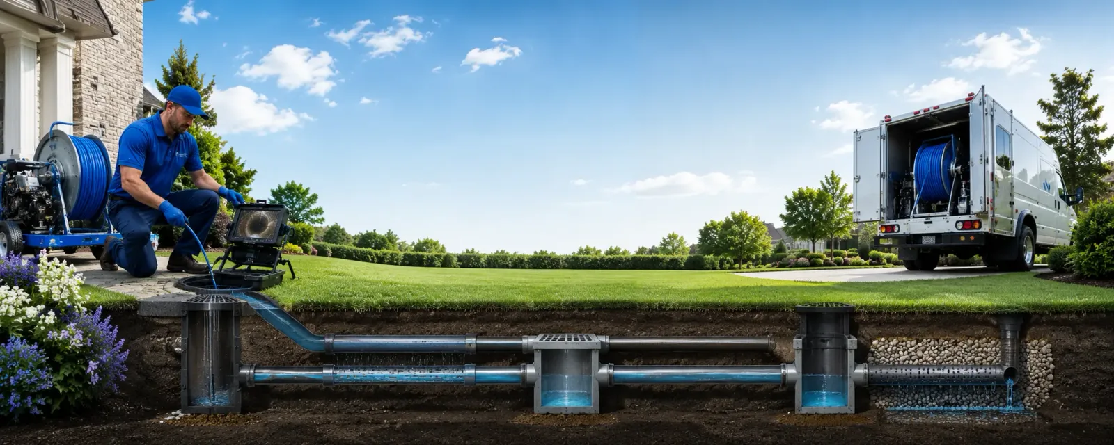 Outdoor drain cleaning information for Dodson, TX